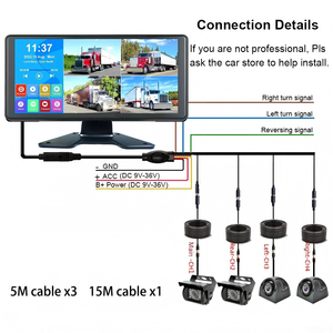 IPoster 10,36 ''экран <span class=keywords><strong>DVR</strong></span> AHD камера заднего вида подходит для RVs и грузовиков - Product Image 6