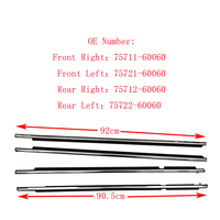 Auto fenêtre verre étanche caoutchouc bande d'étanchéité voiture pare-brise coupe-froid moule garniture joint pour Land Cruiser Prado 120