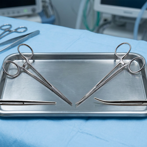 Ensemble de pinces hémostatiques droites et courbées, pinces chirurgicales, instrument manuel d'hémostase - Product Image 6