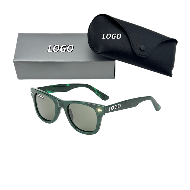Custom Logo High Quality Luxury Brand Designer Glasses Men Eyewear Trending Vintage Polarized Uv400 Acetate Sunglasses for Women