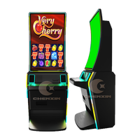 Machines de jeu vidéo tactiles verticales à écran courbe de 43 pouces Arylic Lighting Game Machine Cabinet