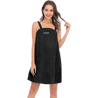 Custom logo Bathroom Wearable Sexy Women SPA Rope Shower Bath Dress Body Wrap Bathrobe Beautiful Ladies Towel