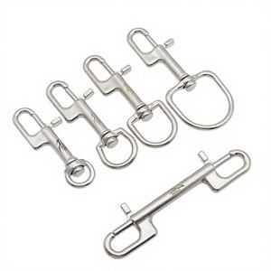 Crochet technique en acier inoxydable 316 à dégagement rapide, boucle à ressort à double tête, équipement de plongée BCD pour la dérive KEEP - Product Image 1