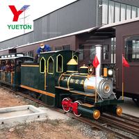 Conception 3D gratuite parc d'attractions extérieur manèges carnaval Locomotive Mini piste Train chemin de fer Miniature Petit train à vapeur à vendre