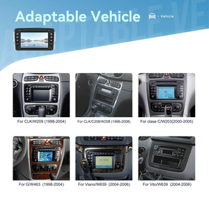 วิทยุติดรถยนต์ Podofo 7 นิ้ว 8 คอร์ Qualcomm ระบบ Android หน้าจอ IPS 4+64G รองรับ CarPlay/Android Auto GPS WiFi พร้อมพัดลมระบายความร้อน สำหรับรถยนต์ Mercedes-Benz - Product Image 4
