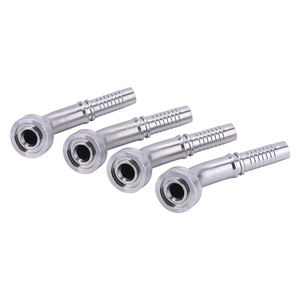 Raccord de tuyau à bride sertie Haiqiwei type 89643F, connecteur hydraulique en acier au carbone à 45 degrés - Product Image 1