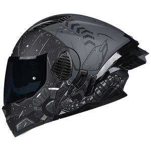 Casco Integral ABS con Certificación DOT para Hombre y Mujer, Diseño Gráfico, Cierre Rápido, para las Cuatro Estaciones, Nuevo - Product Image 1