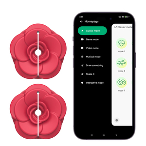 Vibrateur de mamelons Rose Breast à commande par application, sexy et agréable, pour massage adulte - Product Image 2