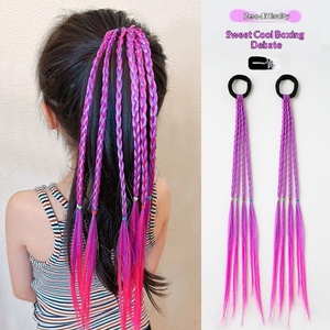 Accessoire <span class=keywords><strong>de</strong></span> coiffure style influenceur pour enfants : tresses, tresses boxe, attaches pour cheveux colorées, attaches pour <span class=keywords><strong>queue</strong></span> <span class=keywords><strong>de</strong></span> <span class=keywords><strong>cheval</strong></span> pour femmes, style doux et cool, haute qualité - Product Image 4