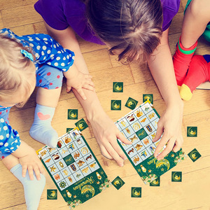 DAMAI musulmán islámico Eid Mubarak púrpura Luna Castillo niños Eid regalos <span class=keywords><strong>Bingo</strong></span> jugar cartas Ramadán accesorios Ramadán decoraciones 2025 - Product Image 2