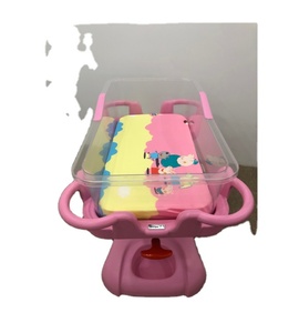 Carrito infantil de ABS de aleación de aluminio económico, <span class=keywords><strong>cama</strong></span> de Hospital, cuna de bebé móvil personalizada, uso comercial rosa de 4 ruedas - Product Image 4
