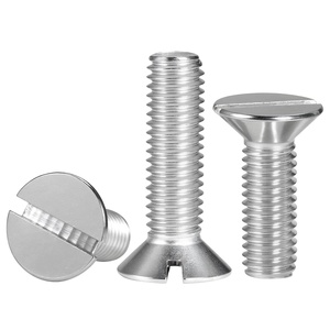 Tornillo de máquina de cabeza avellanada ranurada de acero inoxidable DIN 963/68 304 (M1.6-M8) - Product Image 1