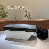 Baignoire de trempage à froid autoportante en acrylique Gurgle avec raccordement pour refroidisseur, idéale pour les salles de sport et les spas
