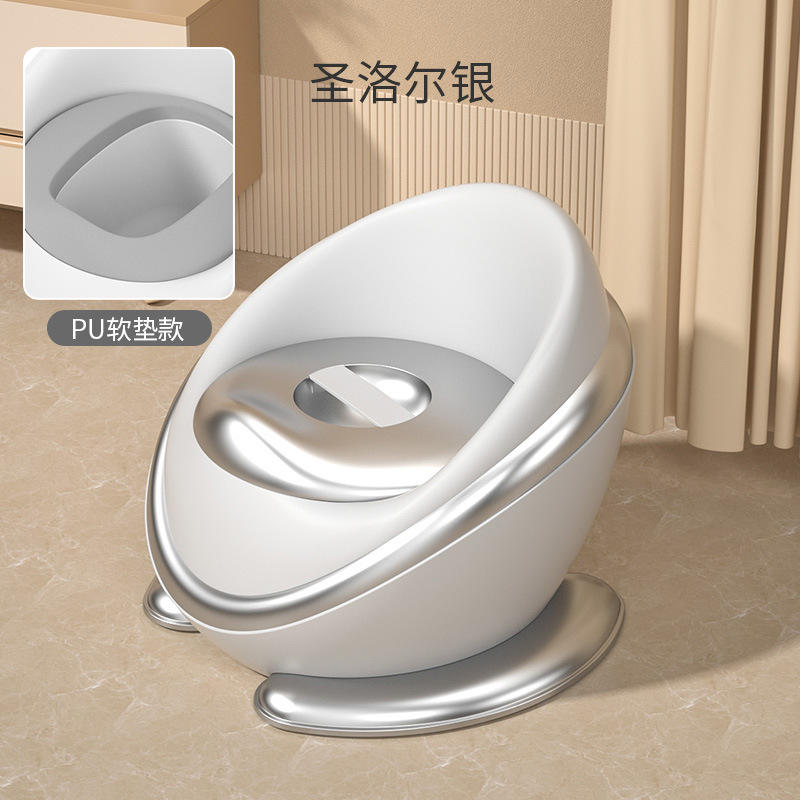 เบาะรองนั่ง PU นุ่ม สีเงิน Saint Lor