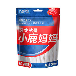 Hilo Dental Little Deer Mommy, Palillos de Hilo Dental Desechables en Paquete Familiar, Finos y Suaves, Bolsa de 30 Piezas, Venta al por Mayor de Fábrica - Product Image 2