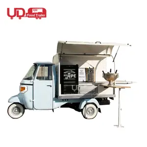 Custom Commercial Ice Cream Truck Beer Bar Food Tricycle Three Wheels Outdoor Food Cart Electric Food Truck