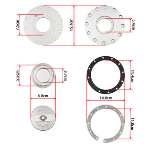 Bouchon de remplissage d'huile en aluminium, couvercle de réservoir de carburant intégré à 12 trous, joint d'étanchéité pour modification de voiture - Product Image 4