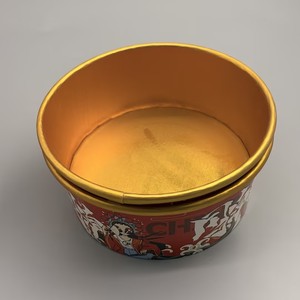 Bol à salade en papier kraft avec impression flexo personnalisée, feuille d'or intérieure, résistant à l'huile, biodégradable, jetable, pour emporter - Product Image 5