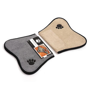 Oval geformte Luxus moderne weiche wasserdichte rutsch feste Mikrofaser-Haustiers chale für Katzen und Hunde Futter-und Wasserschalen - Product Image 5