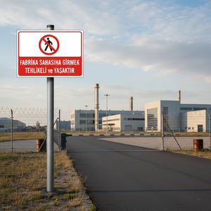 Factory Grounds Traffic Safety Sign Reflective Caution Sign <b>Board</b> Prohibited Entry - Product Image 3