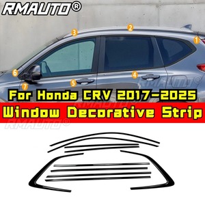 แถบตกแต่งหน้าต่างรถยนต์ สแตนเลส สำหรับกรอบประตูภายนอก สำหรับ Honda CRV 2017-2025 ชุดแต่งรถยนต์ อุปกรณ์ตกแต่งรถยนต์ - Product Image 2