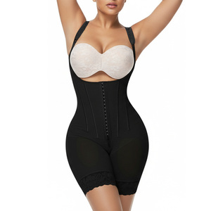 Wholesale Breathable Plus Size Extreme Compression Hourglass Waist Trainer Lumbar Fajas Corset <b>Tummy</b> <b>Control</b> Butt Lifter - Product Image 1