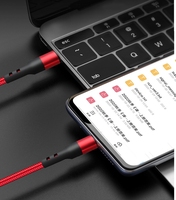Cable USB C a Tipo C de Nailon Trenzado de 1M 2M, PD 60W, para MacBook, Carga Rápida, Cable USB C de Carga Rápida