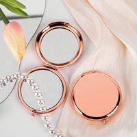 Customized High Quality Blank Metal Compact Mirror Customized Printing Pocket Mirror Double-sided Make up Mirror