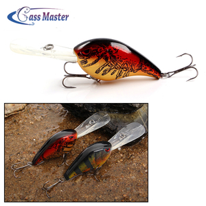 Bassmaster Crankbait cebo de pesca 28g/76mm 3D los ojos de los peces se hunde Wobblers muestra gratis - Product Image 4