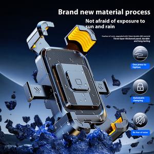 Support de téléphone portable pour vélo à fixation sur guidon, en ABS, stable, portable, antichoc, avec rotation à 360°, anti-vibration, pour les sports de plein air - Product Image 4