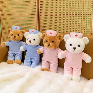Doctor Nurse Teddy Bear Stuffed <strong>Animals</strong> Exhibition Souvenir <strong>Hospital</strong> Mascot Student Graduation Gifts Soft <strong>Toys</strong> Plush Teddy Bear - Product Image 3