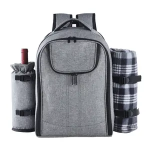 Multi-functional Outdoor Camping Lunch Backpack Travel Bag Insulated 4 Persons Picnic Backpack