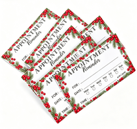 Cartes de rappel d'appointement personnalisées en papier avec autocollants pour dentistes, thérapeutes, médecins, salons de coiffure - Utilisation pour cadeaux et artisanat