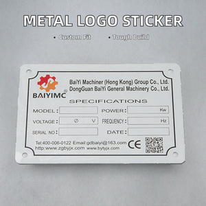 UV nhôm tấm dính được hỗ trợ Kim Loại Logo sticker cho máy móc nông nghiệp thiết bị Anodised tên nơi chữ - Product Image 2