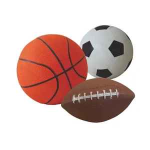 جونيور سبورت الكرة 3 كرات المطاط كرة رجبي كرة السلة كرة القدم الأمريكية لكرة القدم للتدريب