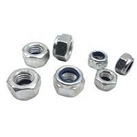 Tiempo de entrega corto M3 Din 985 Acero galvanizado Nylon Tuerca de bloqueo hexagonal Tornillo de stock rico para piezas de motor de maquinaria