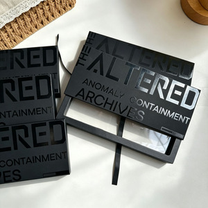 Custom Logo Luxury Black Matte <b>Magnetic</b> <b>Gift</b> <b>Box</b> with Ribbon Spot UV Rigid Folding Packaging <b>Box</b> For Jewelry - Product Image 5