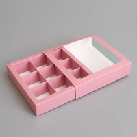 Boîte à gâteau en carton de Noël de haute qualité personnalisée, fermeture magnétique, découpes, emballage rigide pour boulangerie, nourriture, biscuits, cupcakes
