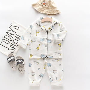 Vente en gros de pyjamas pour bébés de qualité supérieure, confortables, en fil de coton 100%, vêtements de nuit en fil de coton pour enfants, filles et garçons - Product Image 3