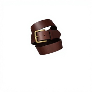 Custom Length 100% Cow Hide Leather <b>Belts</b> Steel Square Pin Buckle Eco-Friendly Fashionable Party Men's <b>Accessories</b> - Product Image 4