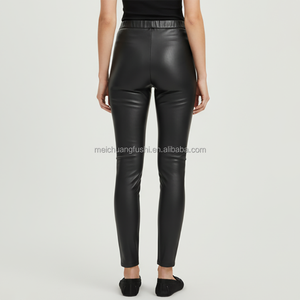 Leggings <span class=keywords><strong>in</strong></span> Pelle Personalizzati a <span class=keywords><strong>Vita</strong></span> Alta per Donne, <span class=keywords><strong>Pantaloni</strong></span> Aderenti da Donna - Product Image 2