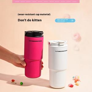 Taza portátil de acero inoxidable 750 de 316 ml con aislamiento al vacío, taza de coche de gran capacidad con alto valor de color, diseño moderno transfronterizo - Product Image 3