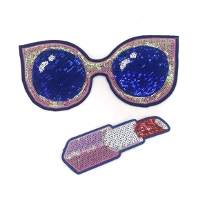 Logo Design Personalizzato Paillettes Zona Del Ricamo di Applique del Tessuto Badge <span class=keywords><strong>Patch</strong></span> per I Vestiti - Product Image 2