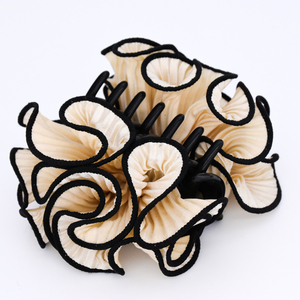 Hermosa flor pelo garras color puro pinza de pelo con borde negro, accesorios <span class=keywords><strong>para</strong></span> el <span class=keywords><strong>cabello</strong></span> <span class=keywords><strong>para</strong></span> chicas - Product Image 1
