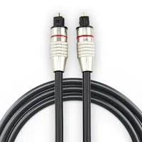 Cable óptico de fibra OEM o ODM, 3 pies, y 10 pies 6 pies, conector chapado en oro, cable coaxial de audio, cable de línea de fibra óptica Toslink Digital