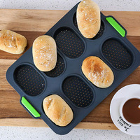 Moule à pain français en silicone de qualité alimentaire, moules à pain français, plateau, moule à baguette personnalisé pour la fabrication maison