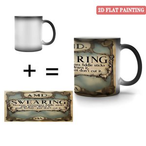 Heat Sensitive Mug 11oz Frosted Black <b>Ceramic</b> Custom Sublimation Coffee <b>Cup</b> - Product Image 4