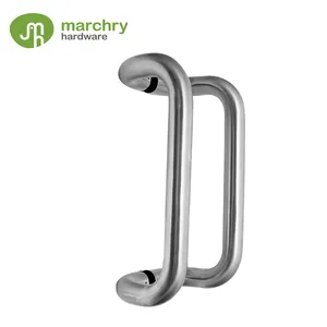 Best selling products back to back glass door stainless steel door pull handle
