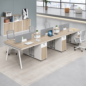 Sedia da Ufficio di Lusso in Legno Naturale per 4-6 Persone, Combinazione Libera, Design Nordico Lineare Moderno - Product Image 1