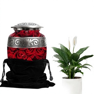 โกศบรรจุอัฐิพรีเมียม รุ่น Rose Urn สำหรับบรรจุอัฐิมนุษย์ ผู้ใหญ่ ขนาด 200 คิว สำหรับงานศพ รำลึกถึงคนที่คุณรัก ให้ความใกล้ชิดกับคนที่คุณรักตลอดไป - Product Image 1